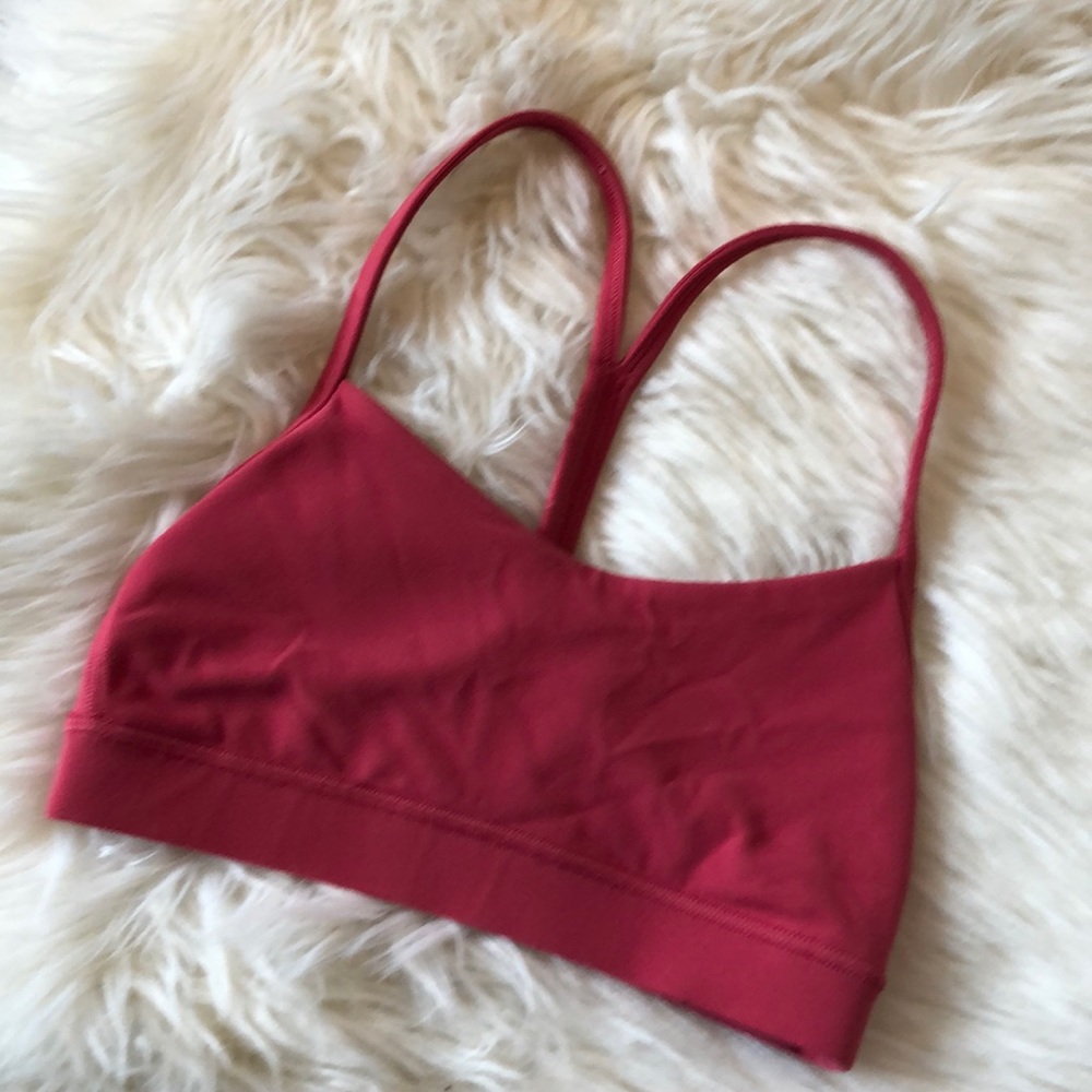 Lululemon salmon colored sports bra size 2